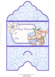 Christmas Money Wallet Mistletoe Mice
