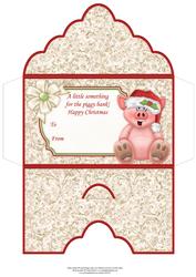 Christmas Money Wallet Something for the Piggy Bank