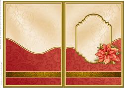 Poinsettia Christmas Insert