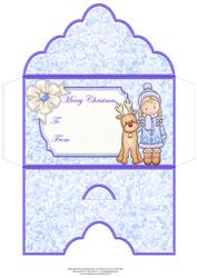 Christmas Money Wallet Chloe and Reindeer
