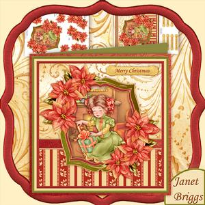 Victorian Christmas Gift Mini Kit with Decoupage
