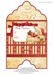 Shattered Santa Christmas Money Wallet Envelope