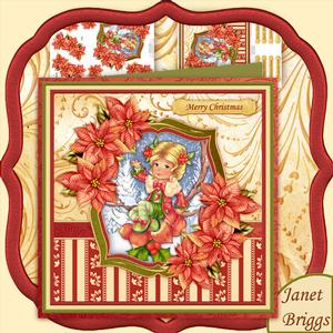 Winter Hazel Christmas 8x8 Mini Kit with Decoupage