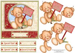 Hurry Santa I Can't Be Good Much Longer Christmas Decoupage