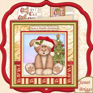 Woofly Christmas Mini Kit & Decoupage