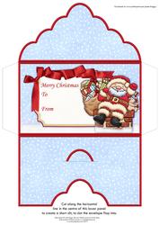 Santa Delivery Christmas Money Wallet Gift Voucher Envelope