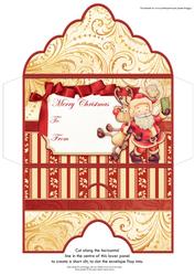 Christmas Money Wallet Santa Selfie