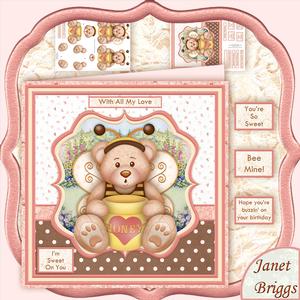Sweet on You Birthday or Valentine's 8x8 Decoupage Kit