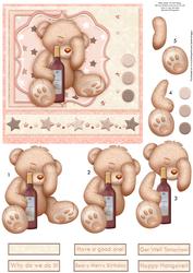 Happy Hangover 6x6 Birthday Card Topper & Decoupage