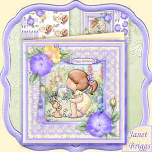 Dandelion Snow 8x8 Mini Kit & Decoupage