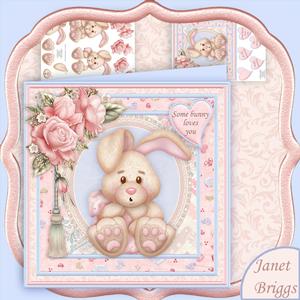 Some Bunny Loves You 8x8 Mini Kit & Decoupage