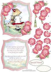 Special Friends Card Topper, Insert & Decoupage