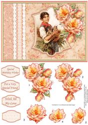 Kittens in Hat Card Topper & Decoupage