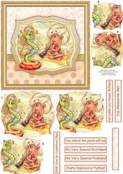You Charm the Pants Off Me Card Topper & Decoupage