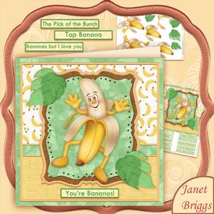 You're Bananas 8x8 Mini Kit & Decoupage