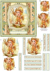 Welcome to the Middle Ages Card Topper & Decoupage