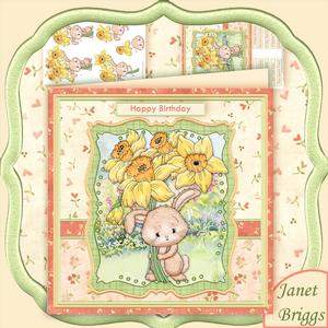 Daffodil Delivery 8x8 Mini Kit & Decoupage