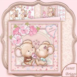 Sweet on You Mice 8x8 Mini Kit & Decoupage