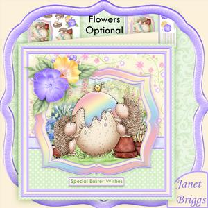 Eggceptional Hedgehog Easter 8x8 Mini Kit & Decoupage
