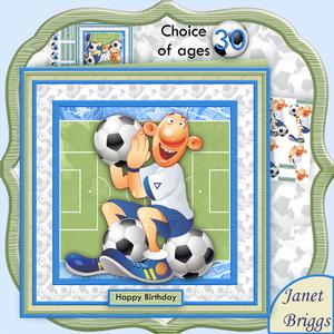 Football Fanatic 8x8 Mini Kit & Decoupage for Men