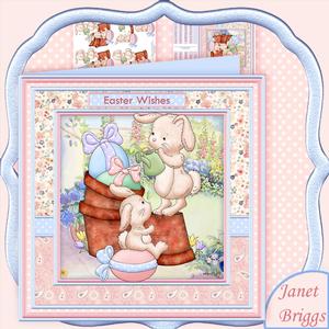 Easter Day for Bunnies 8x8 Mini Kit & Decoupage