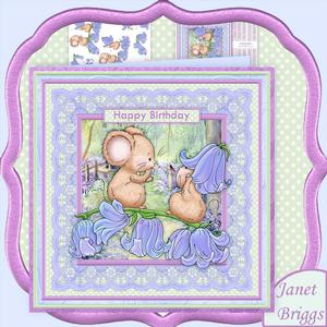 Bluebell Fun 8x8 Mini Kit & Decoupage
