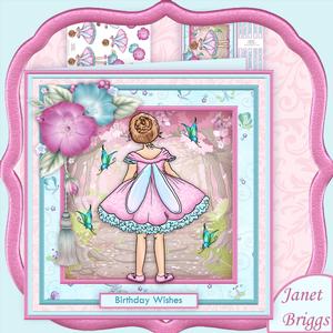 Butterfly Fairy 8x8 Mini Kit & Decoupage