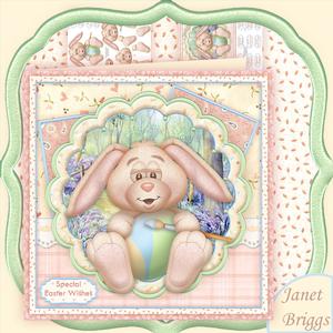 Easter Bunny Painting Egg 8x8 Mini Kit