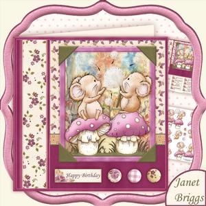 Mke a Wish Mice 8x8 Mini Kit & Decoupage