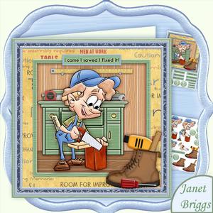 I Came I Sawed I Fixed It 8x8 Tool Shed Mini Kit