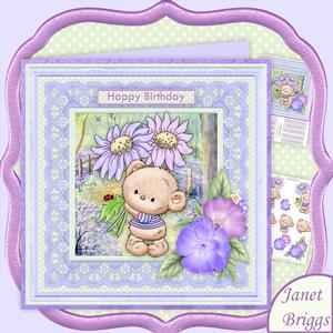 Daisy Ted 8x8 Mini Kit & Decoupage