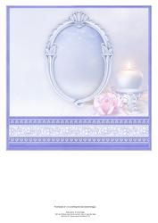 Frosted Rose Wedding or Anniversary 8x8 Insert Cup611737_68