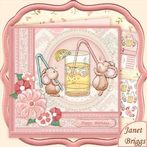 Drinky Mice for Two Mini Kit & Decoupage