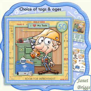 I Love My Power Tools 8x8 DIY Father's Day Birthday Mini Kit