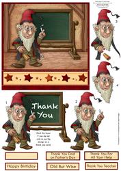 Wise Teacher Thank You Birthday or Father's Day