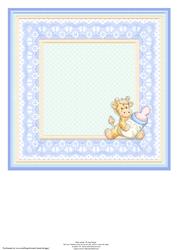 Baby Boy Giraffe Insert for 8x8 Mini Kit on Cup622212_68