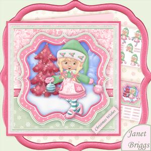 Christmas Fairy Decorating Tree 7.5 Mini Kit & Decoupage
