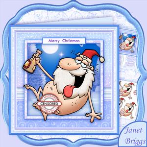 St Nickerless Censored 8x8 Humorous Christmas Mini Kit