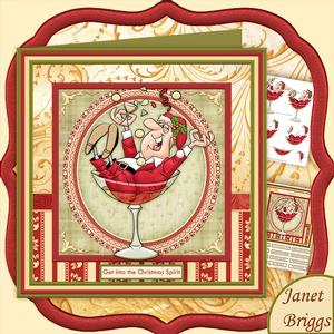In the Christmas Spirit 8x8 Decoupage Mini Kit