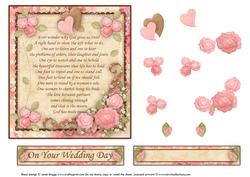 Wedding or Anniversary Verse Topper Decoupage