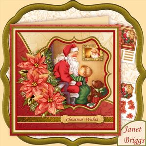 Christmas Visit from Santa 7.5 Decoupage Mini Kit