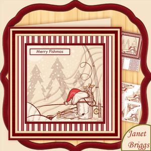 Christmas Fishing Merry Fishmas 8x8 Mini Kit & Pyramage