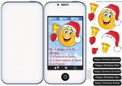 Christmas Smartphone Believe in Santa Dl Shape Card for Men