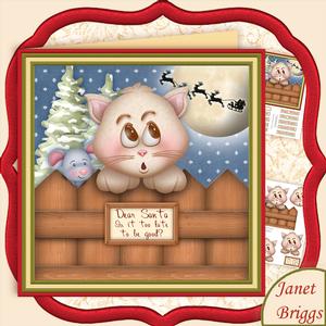 Is It Too Late to Be Good Christmas 7.5 Decoupage Mini Kit