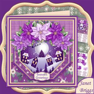 Christmas Eve Delivery 7.5" Decoupage Mini Kit