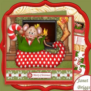 Candy Cane Mouse in Boot 7.5 Christmas Mini Kit