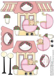 New Baby Girl Shop Shape Card Part 2