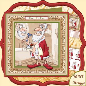 Dressing Up as Santa Christmas Decoupage Mini Kit for Men