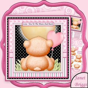 Love You to the Moon & Back Decoupage Mini Kit