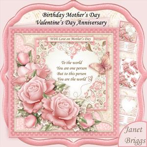 You Are the World Pink Roses Verse 8x8 Mini Kit